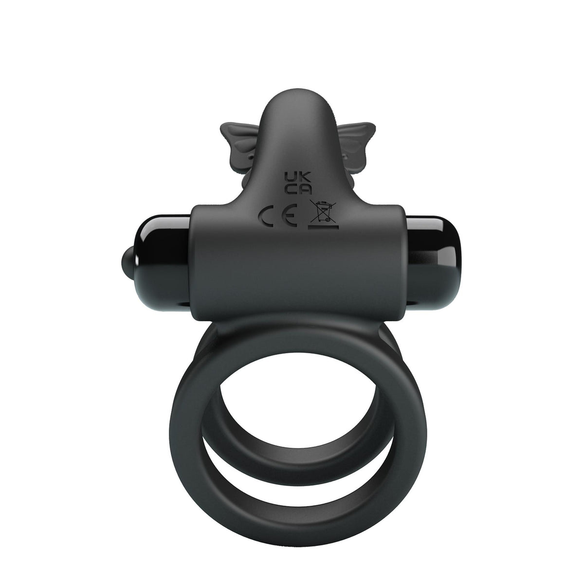 Cock ring IX 10 functions – vibrating, black | Pretty Love