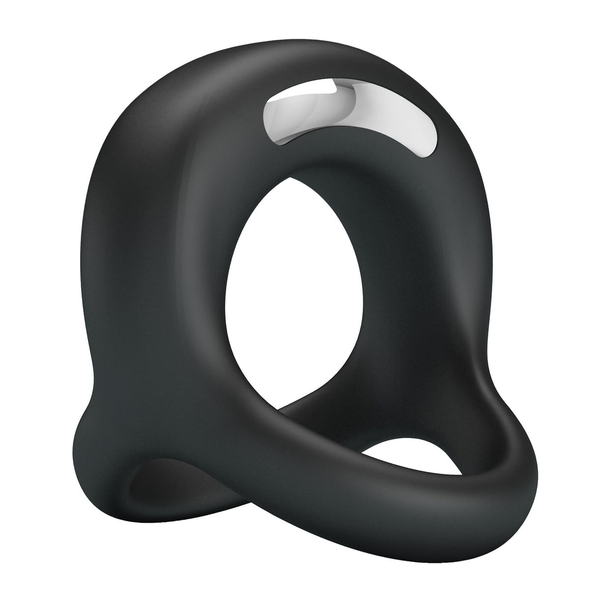 Anillo para el pene Vibrant Elliott 10 funciones – vibrador, negro | Pretty Love