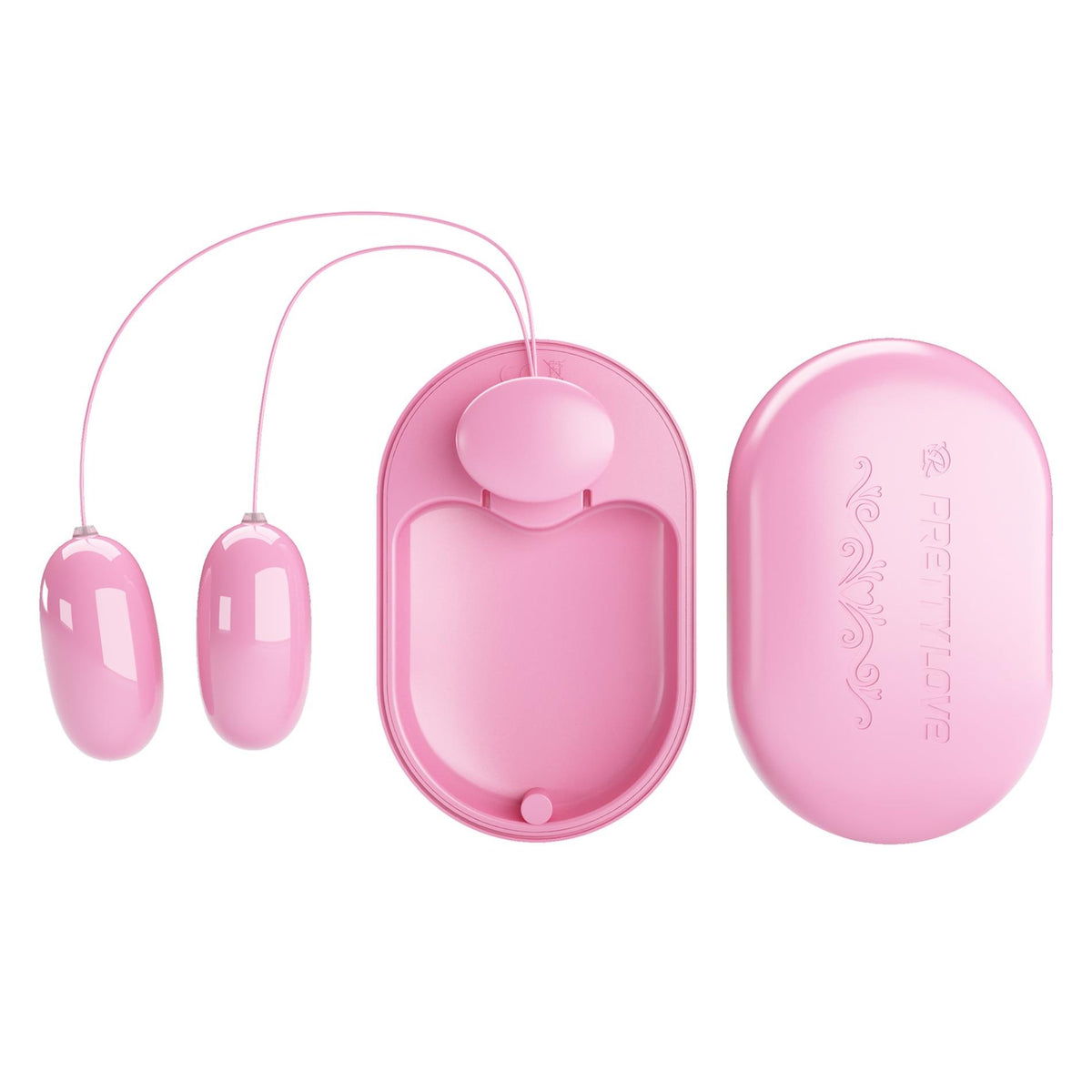 Mini vibromasseur 12 fonctions – avec télécommande, rechargeable, rose | Pretty Love
