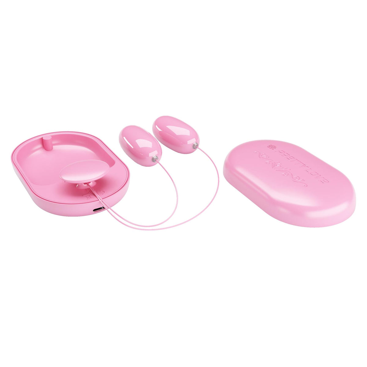 Mini vibromasseur 12 fonctions – avec télécommande, rechargeable, rose | Pretty Love