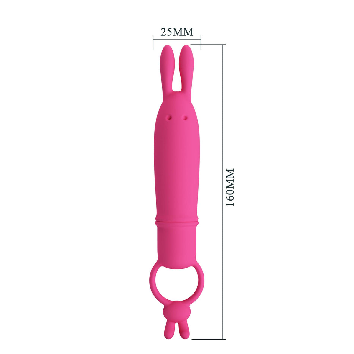 Mini vibratore Delia 16 cm – fucsia | Pretty Love