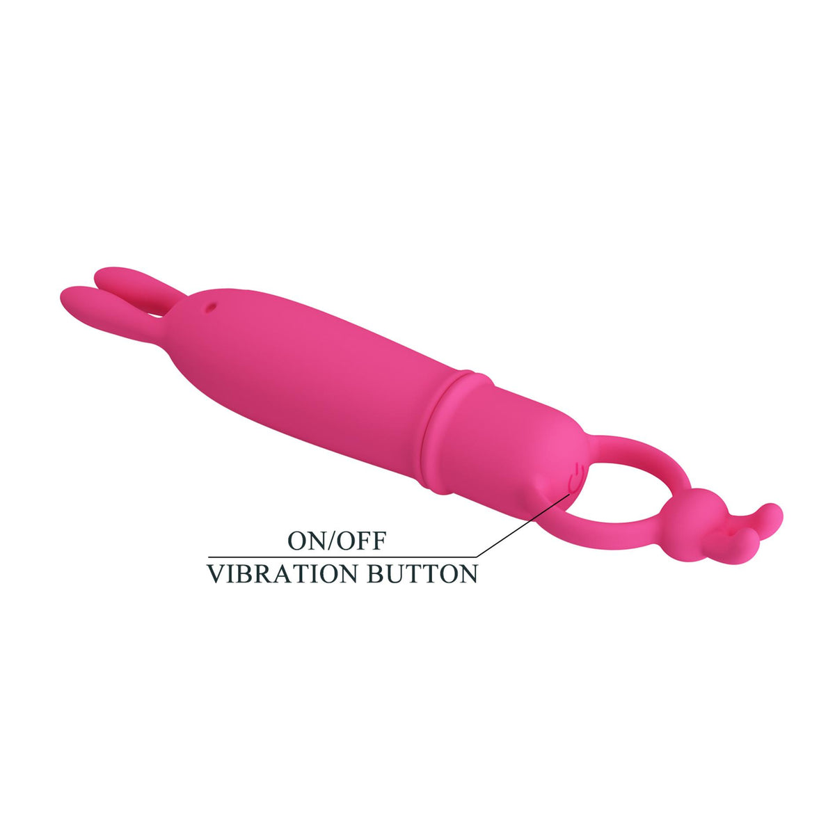 Mini vibratore Delia 16 cm – fucsia | Pretty Love