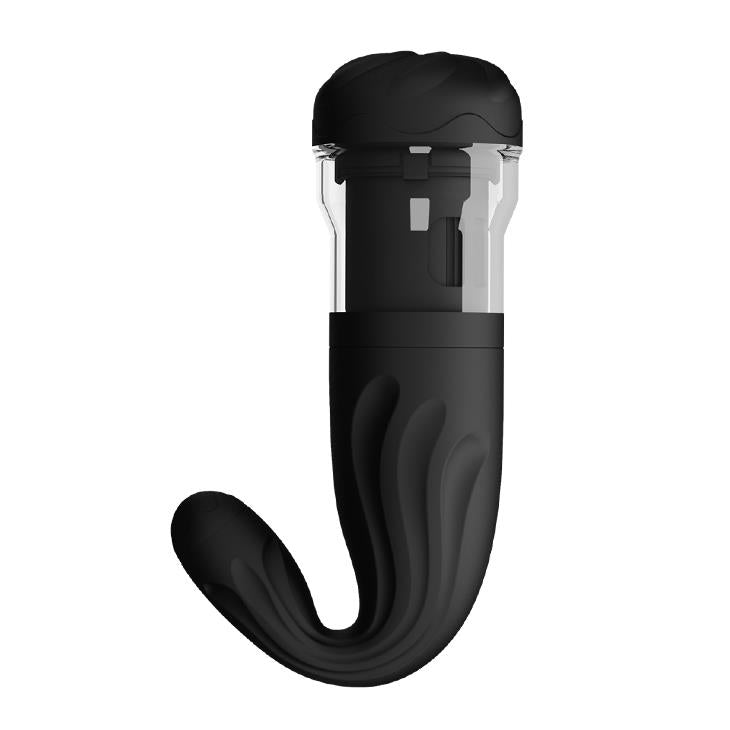 Masturbator Breton 4 Funktionen – wiederaufladbar, vibrierend, schwarz | Pretty Love