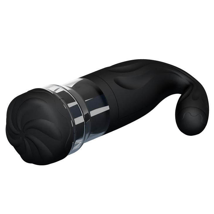 Masturbator Breton 4 Funktionen – wiederaufladbar, vibrierend, schwarz | Pretty Love