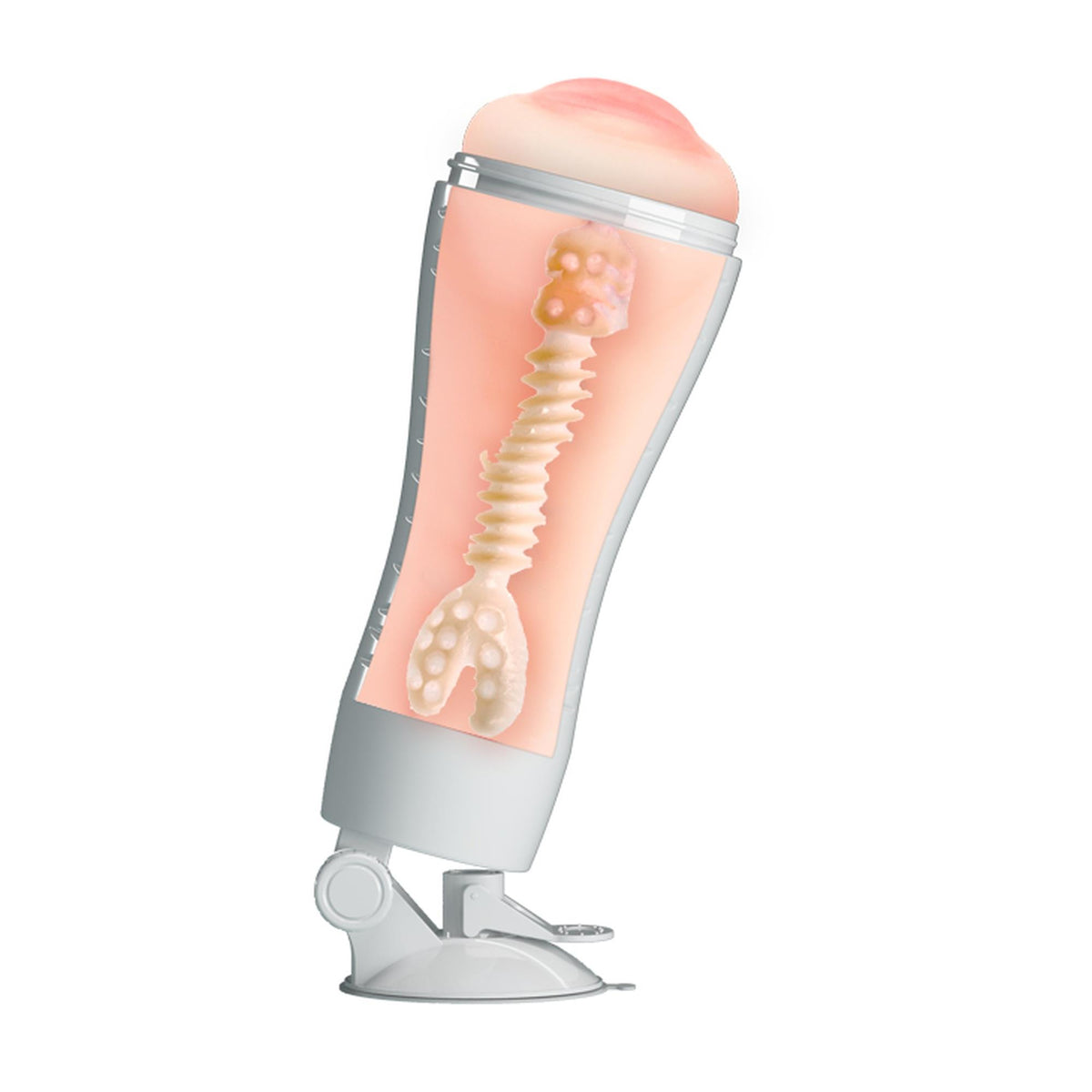 Masturbator Flora base – mit Saugnapf, vibrierend BM-00900T48N-2 | Crazy Bull