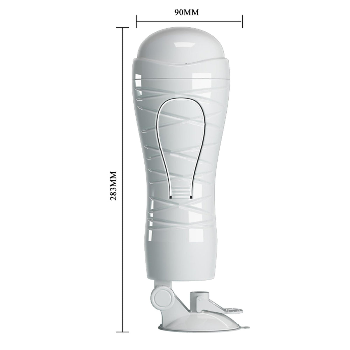 Masturbator Flora base – mit Saugnapf, vibrierend BM-00900T48N-2 | Crazy Bull