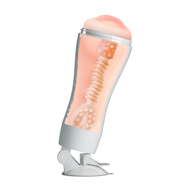 Masturbador Flora 12 funciones – recargable, vibrador, nude | Crazy Bull
