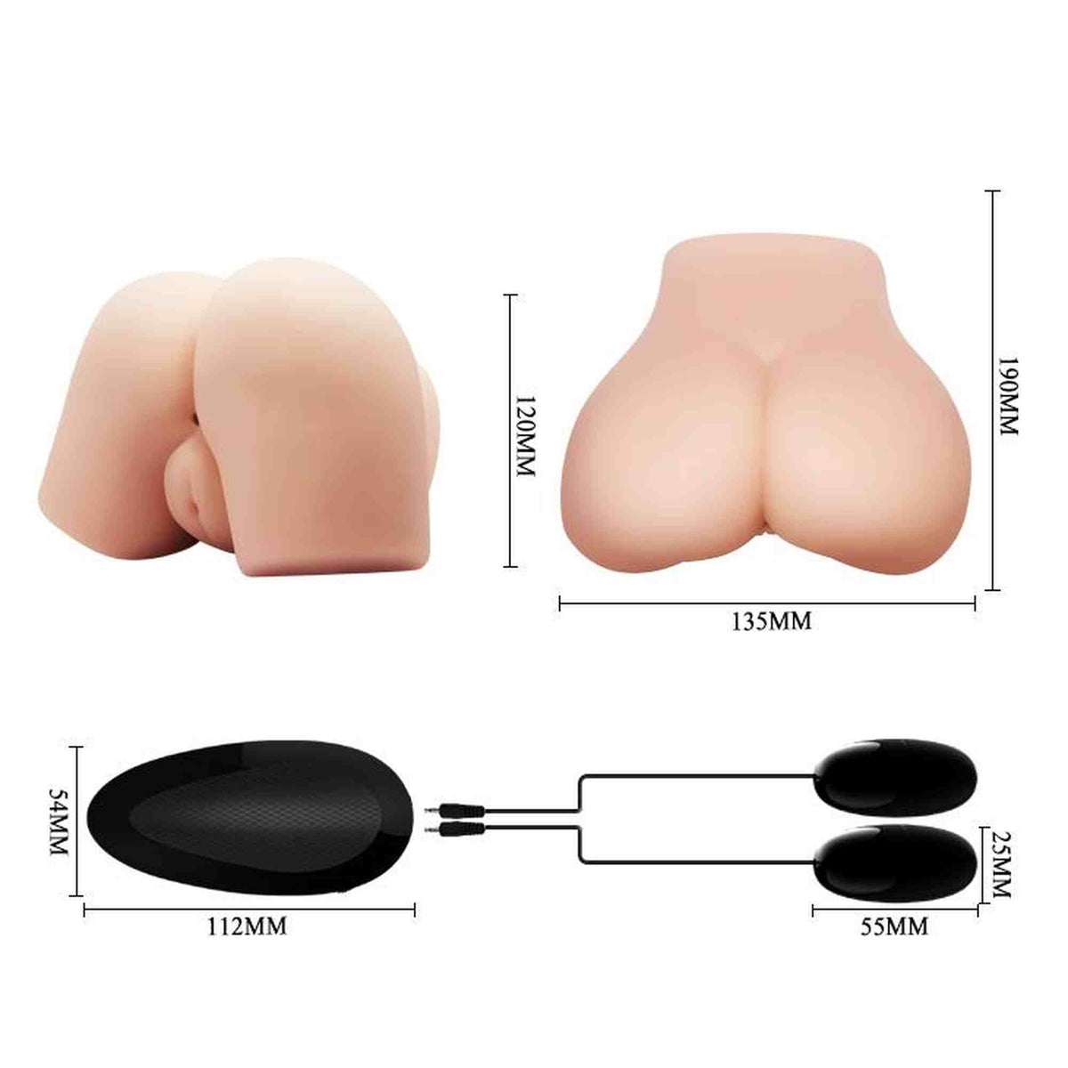 Masturbator – vibrierend, hautfarben BM-009175Z-1 | Crazy Bull