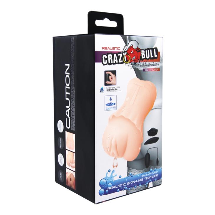 Masturbator 14.5 cm – vibrierend, Taschenformat, hautfarben | Crazy Bull