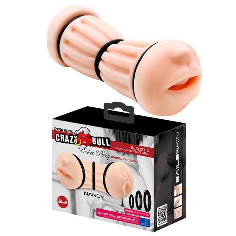 CRAZY BULL - NANCY, Pocket Pussy, DOUBLE MASTURBATEUR