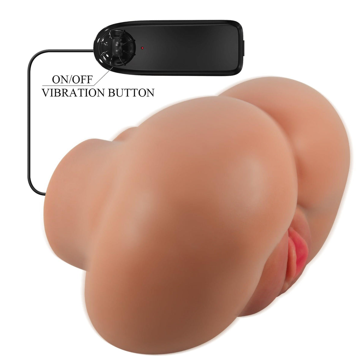 Masturbator Luna Entry – vibrating, double, brown | Crazy Bull
