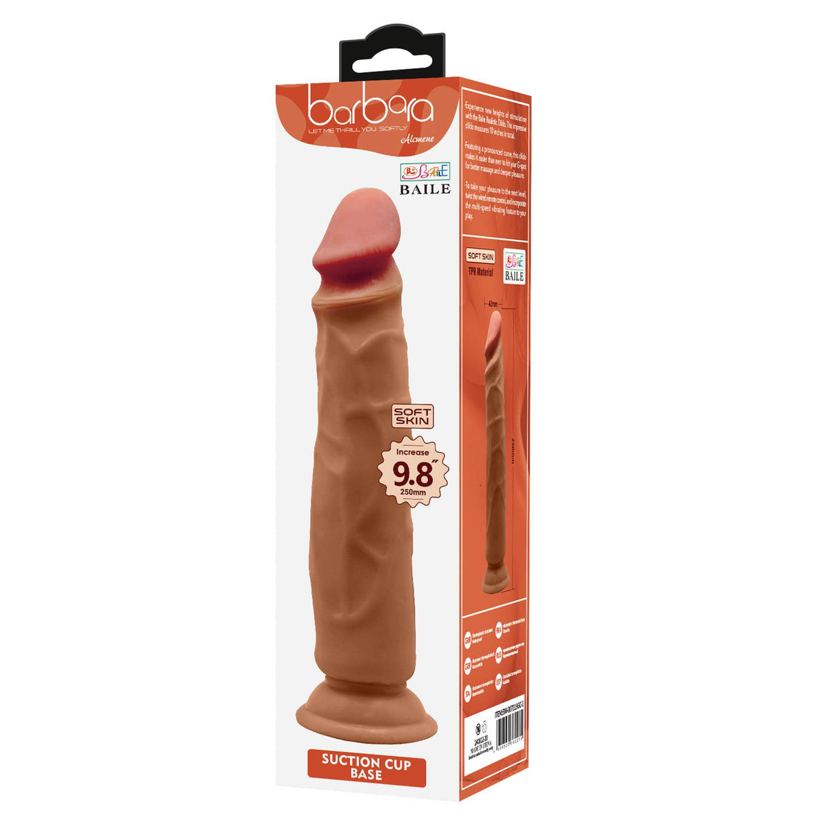 Consolador realista Barbara – con ventosa, nude | Baile