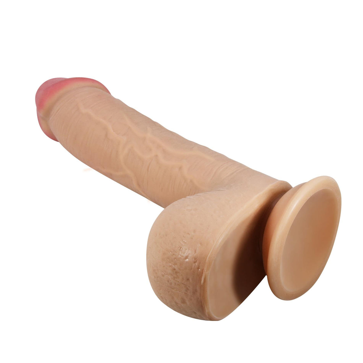 Realistischer Dildo base – mit Saugnapf, vibrierend, hautfarben BW-008040LP | Baile