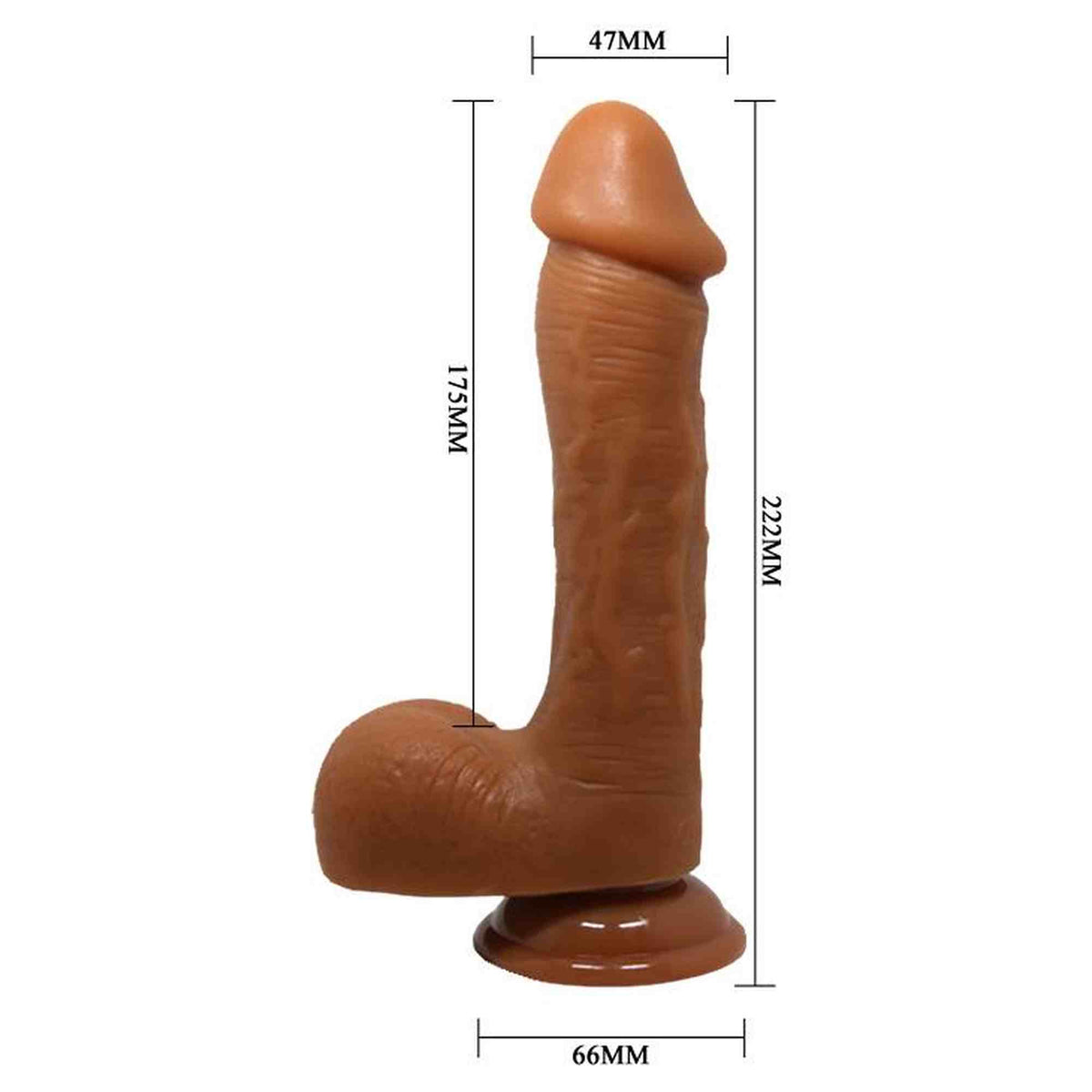 Dildo realistico Johnson base – con ventosa, vibrante | Baile