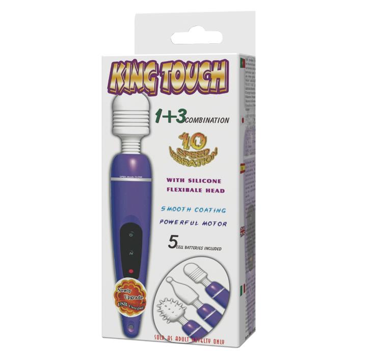 Massajador wand King Touch 10 funções – recarregável | Baile