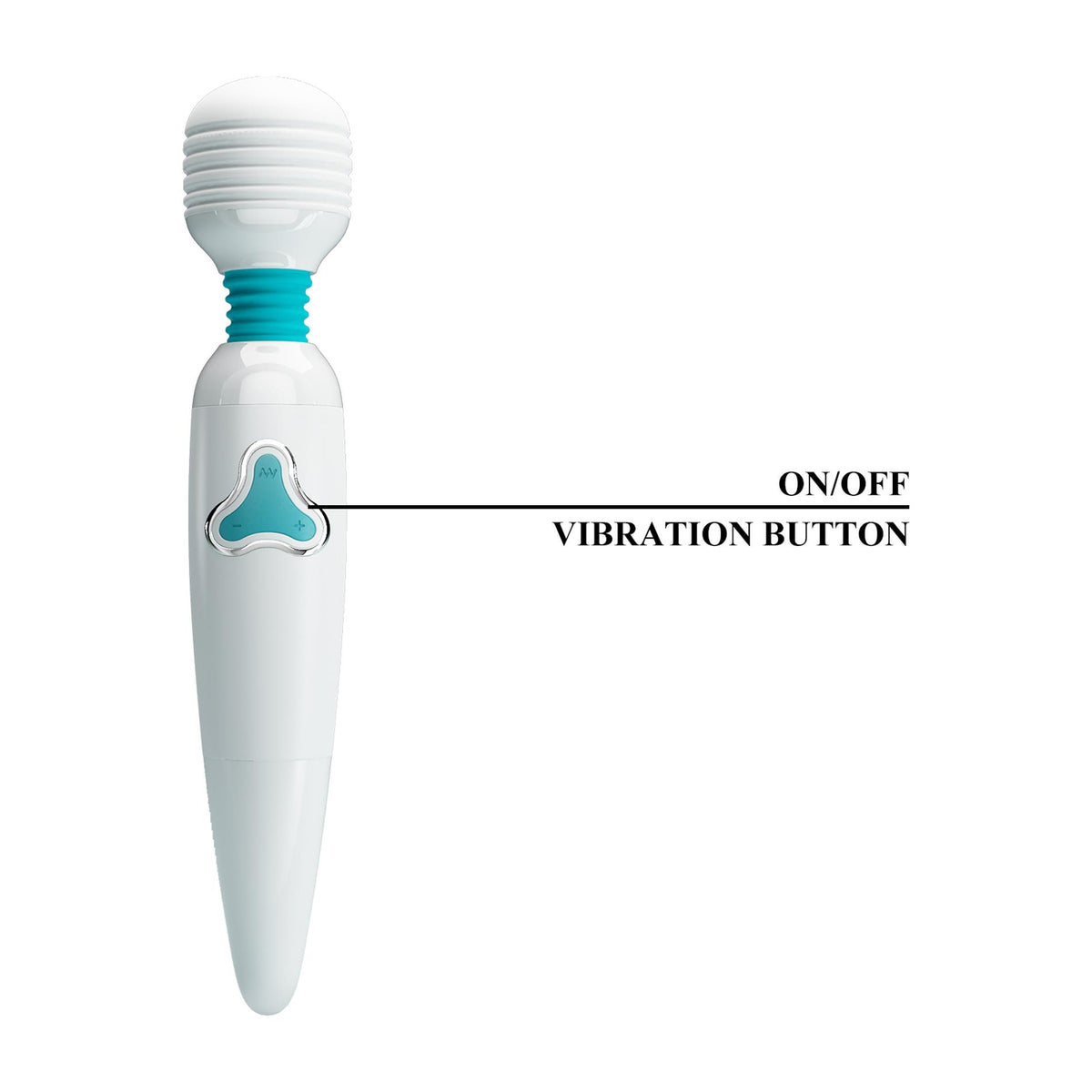 Wand massager Cloud Stavros The Great 7 functions – rechargeable, white | Pretty Love