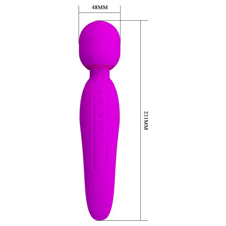 Masseur wand Curtis 7 fonctions – rechargeable, fuchsia BW-055014 | Pretty Love