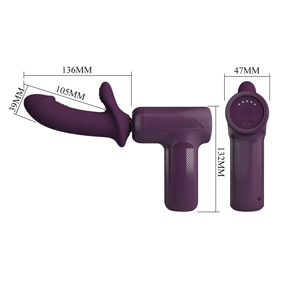 Produto de massagem Dj Scholar Gun – vibratório | Pretty Love