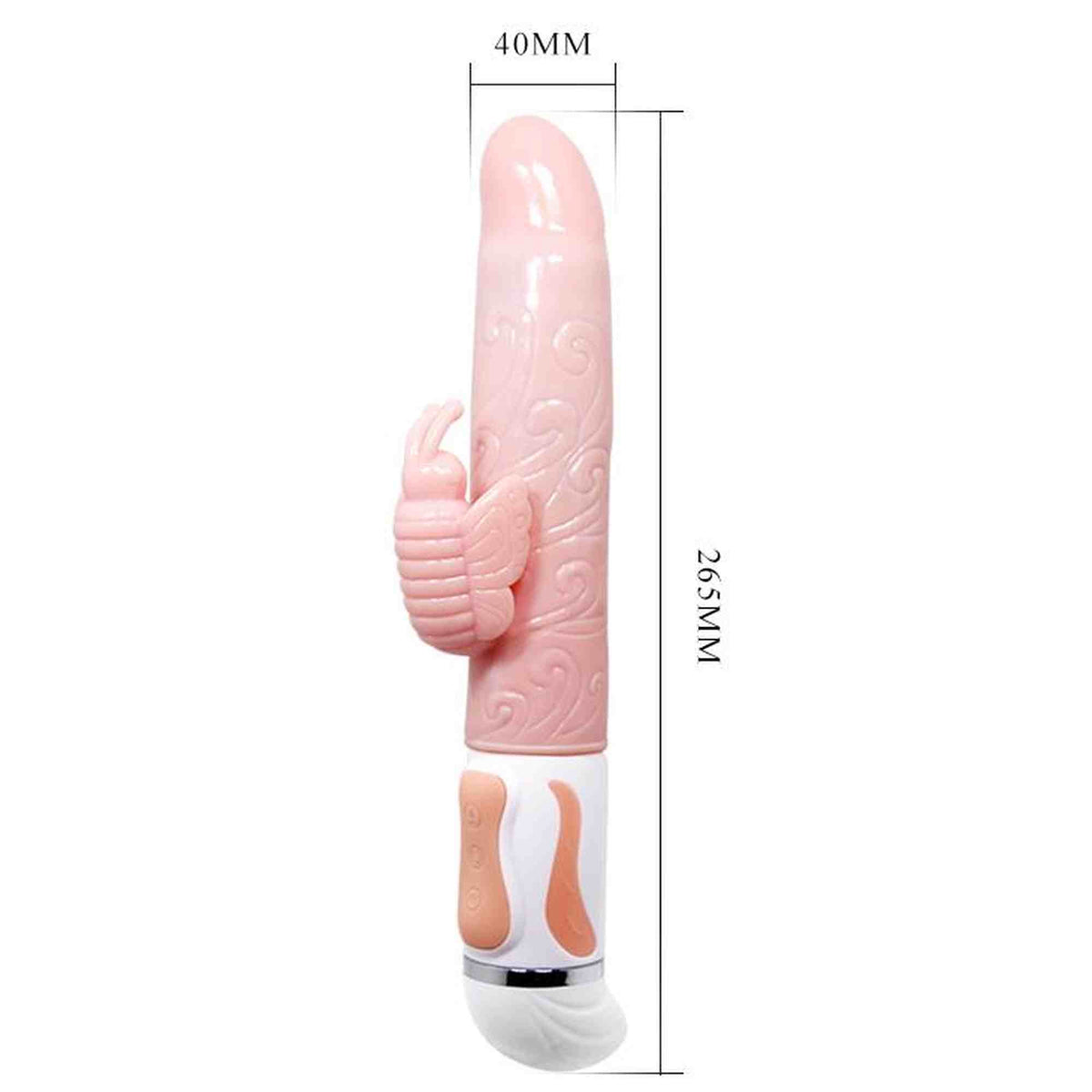 Vibrador rabbit Butterfly 12 funções – recarregável, com aquecimento | Baile