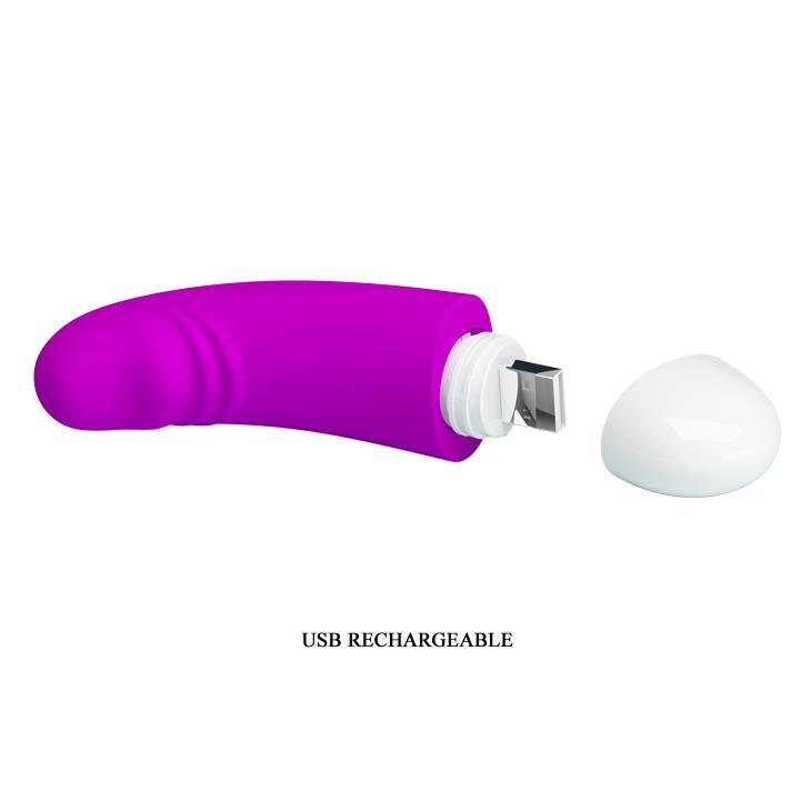 Vibrador ponto G Luther 30 funções – recarregável, fúcsia | Pretty Love