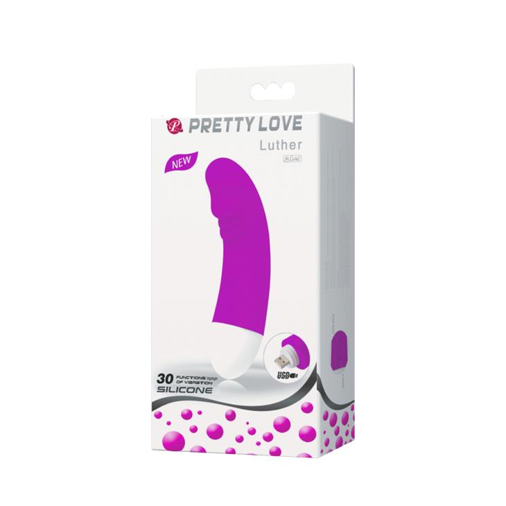 Vibrador ponto G Luther 30 funções – recarregável, fúcsia | Pretty Love