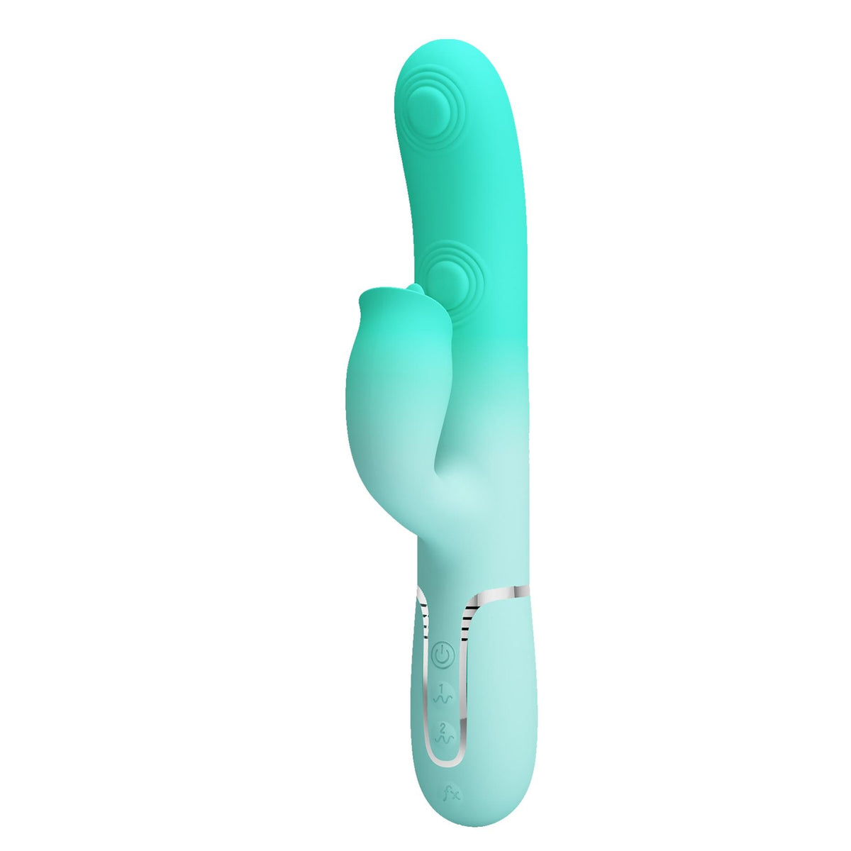 Rabbit-Vibrator Gigi 7 thumping licking – wiederaufladbar, hellblau | Pretty Love