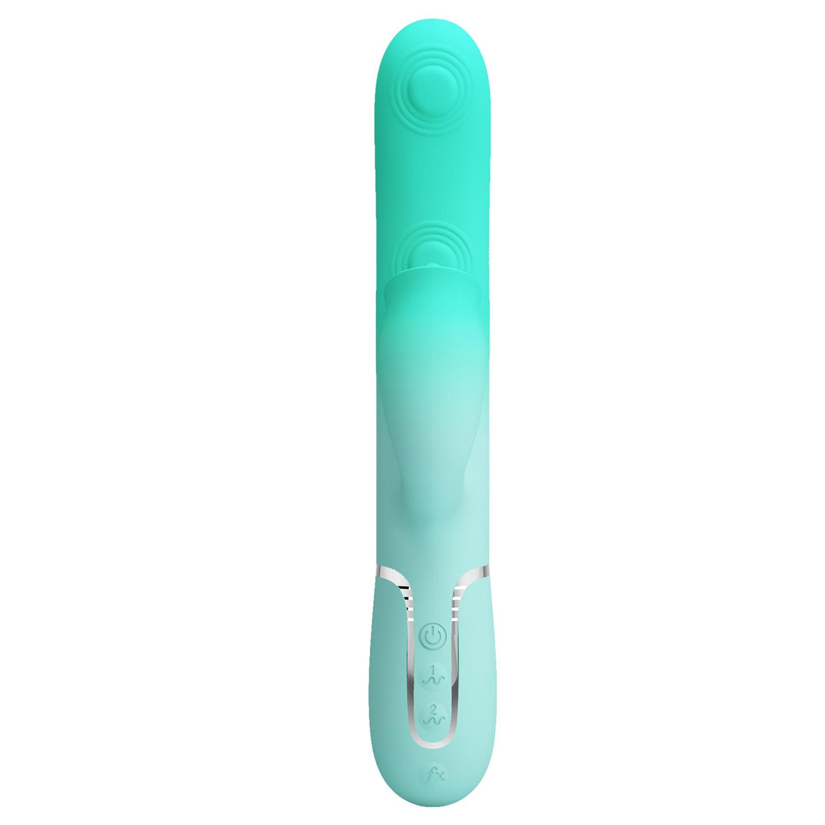 Rabbit-Vibrator Gigi 7 thumping licking – wiederaufladbar, hellblau | Pretty Love