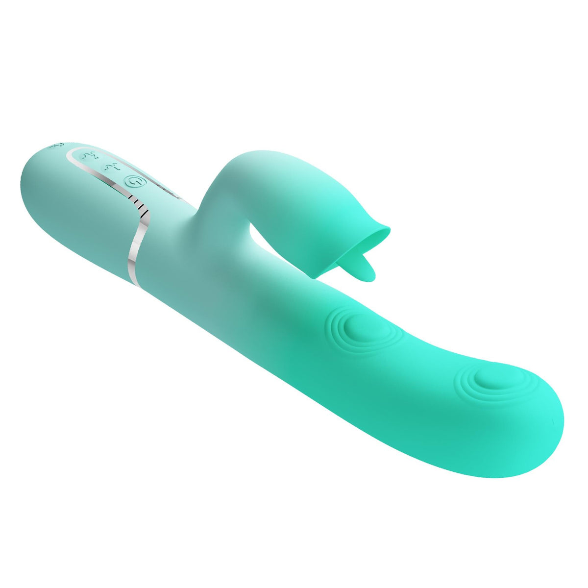 Rabbit-Vibrator Gigi 7 thumping licking – wiederaufladbar, hellblau | Pretty Love