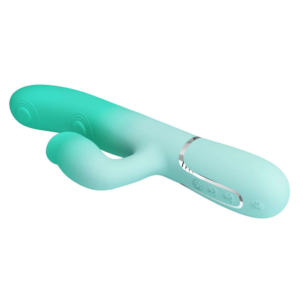 Rabbit-Vibrator Gigi 7 thumping licking – wiederaufladbar, hellblau | Pretty Love