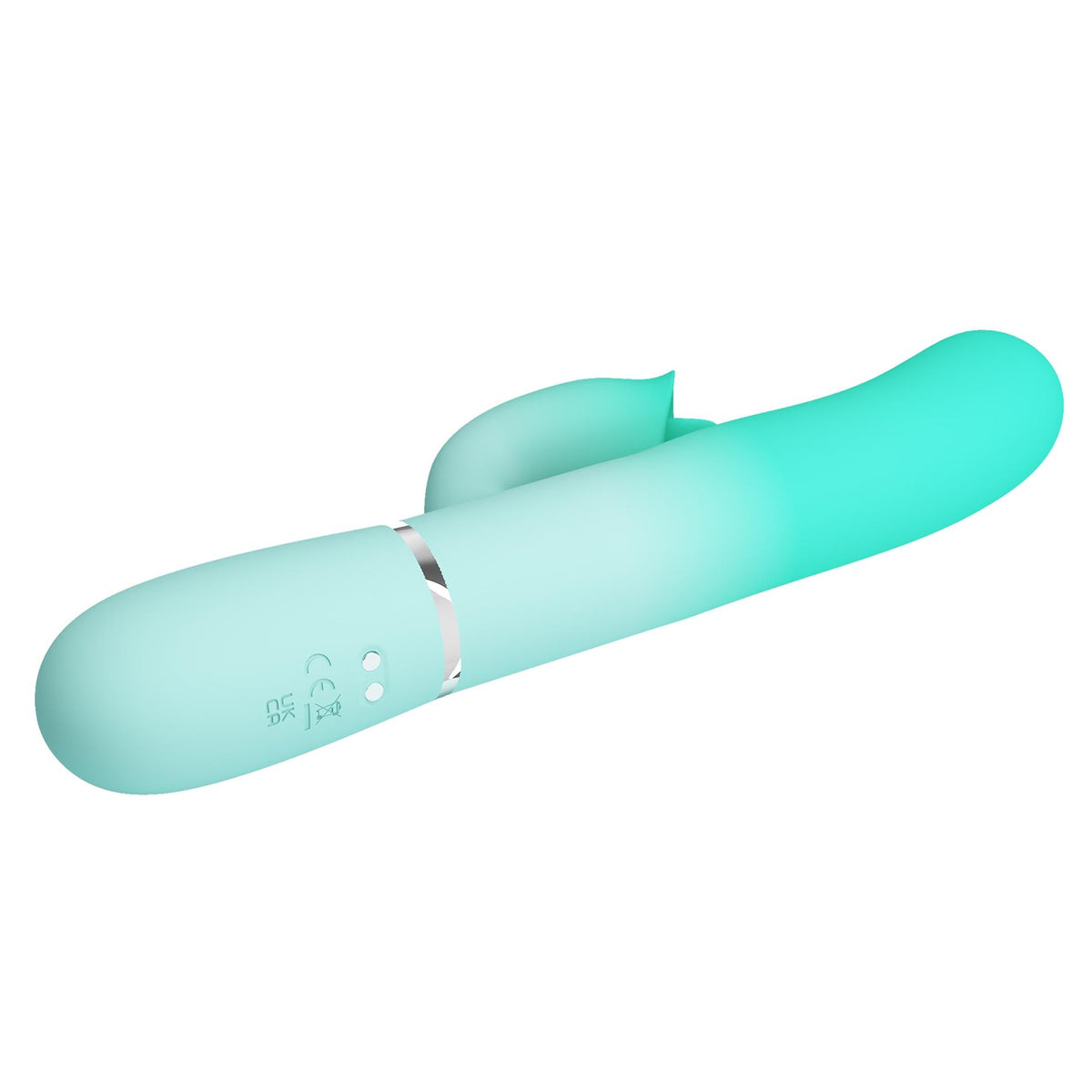 Rabbit-Vibrator Gigi 7 thumping licking – wiederaufladbar, hellblau | Pretty Love