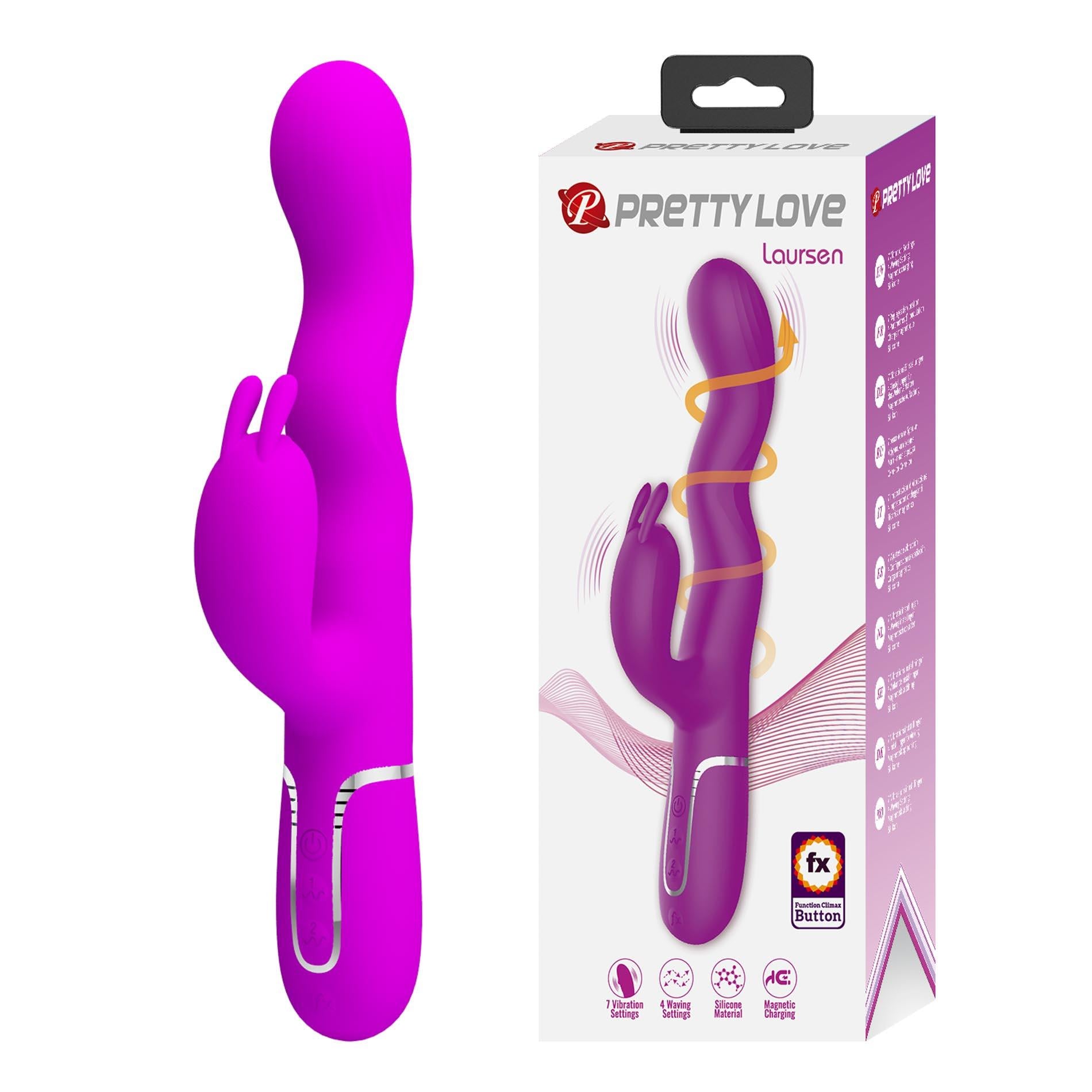 Pretty Love Laursen Lapin vibrant et ondoyant violet