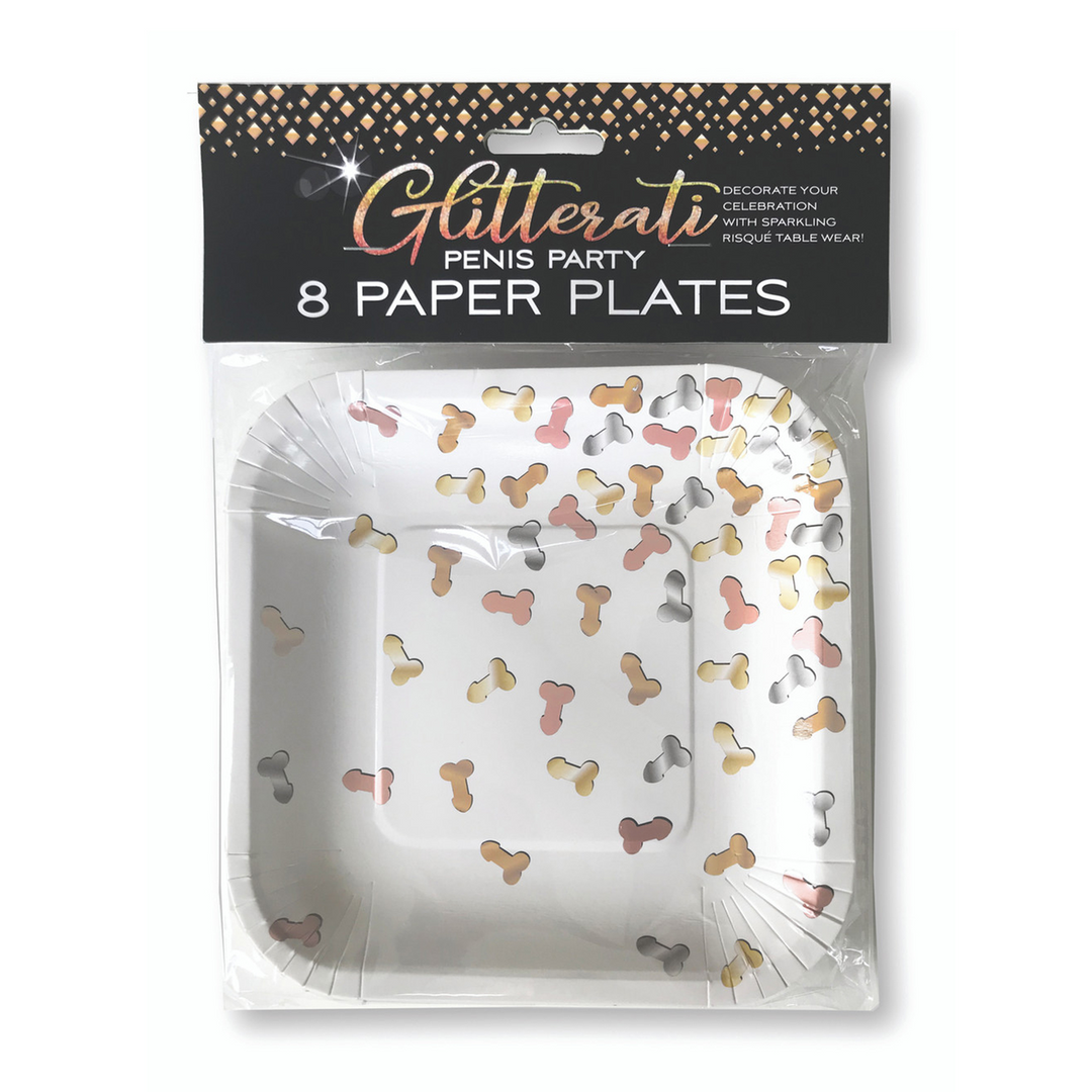 Gag gift Glitterati Party Plates | Little Genie Productions