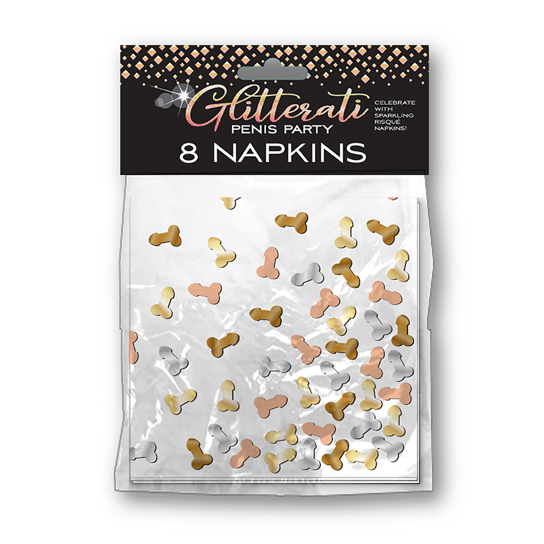 Regalo de broma Glitterati Party Napkins | Little Genie Productions