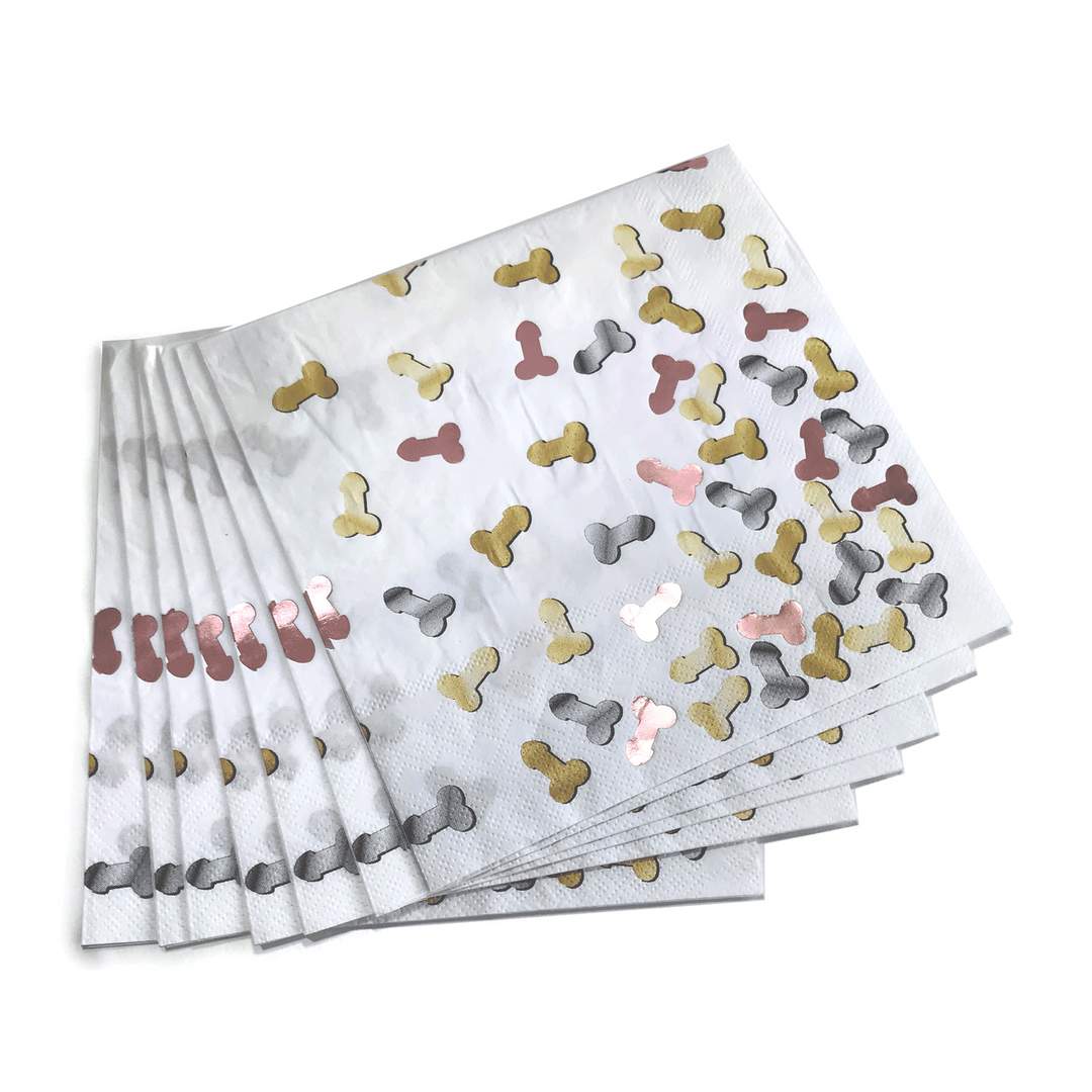 Regalo de broma Glitterati Party Napkins | Little Genie Productions