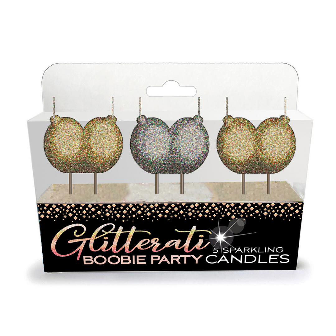 Massage product Glitterati Boobie Candle | Little Genie Productions