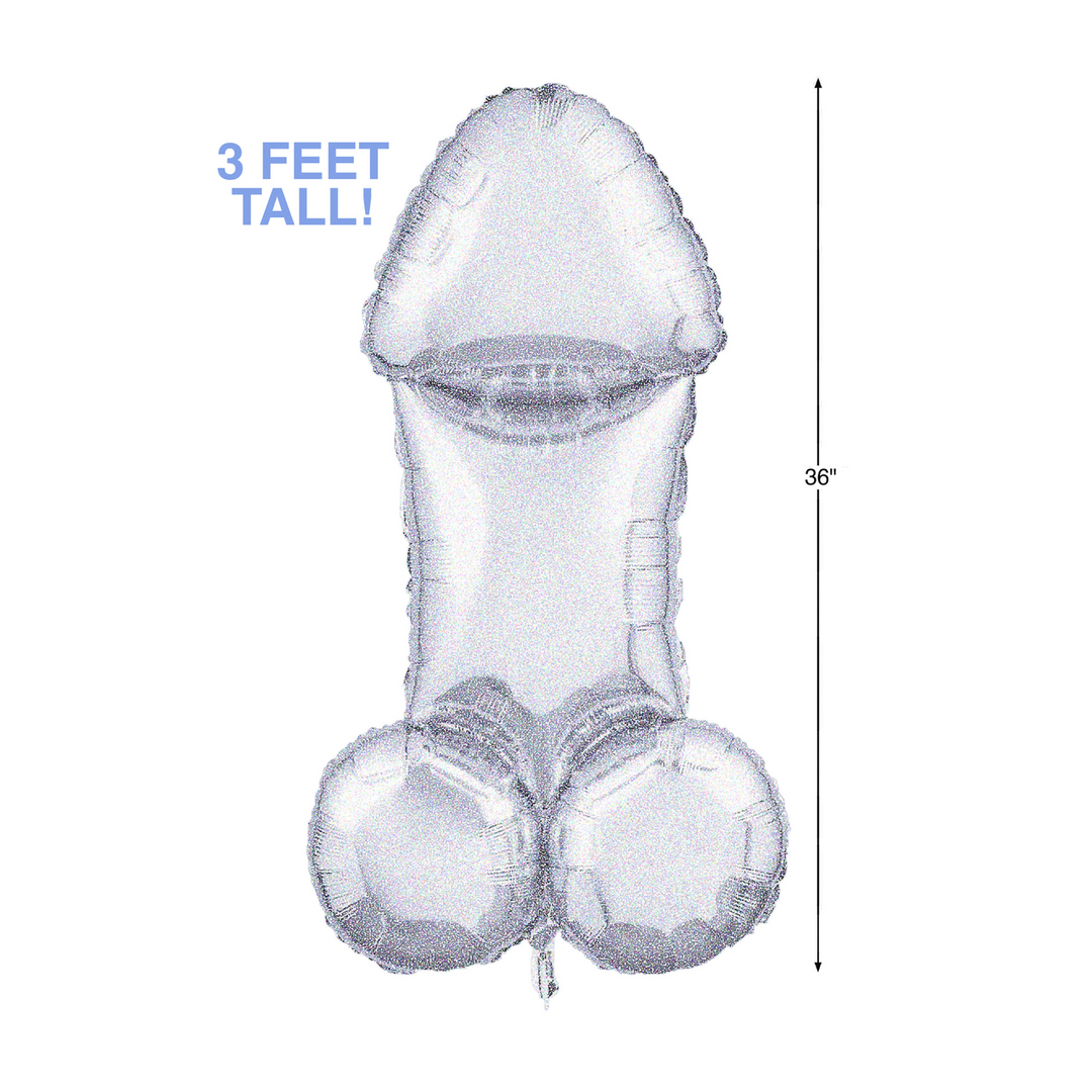 Material punto de venta Glitterati Disco 3ft Mylar – plateado | Little Genie Productions