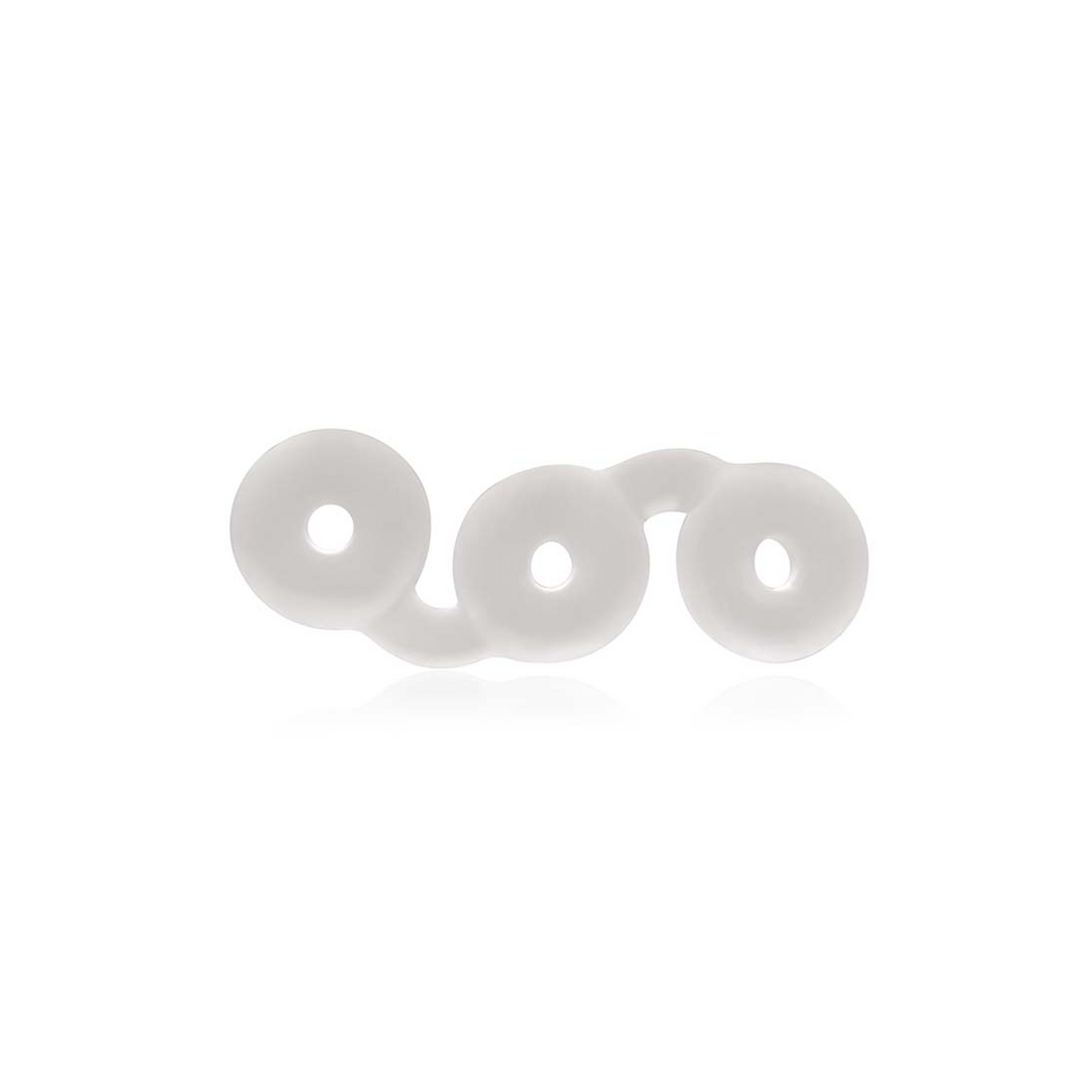 Anillo para el pene Triple Donut – blanco | PerfectFitBrand