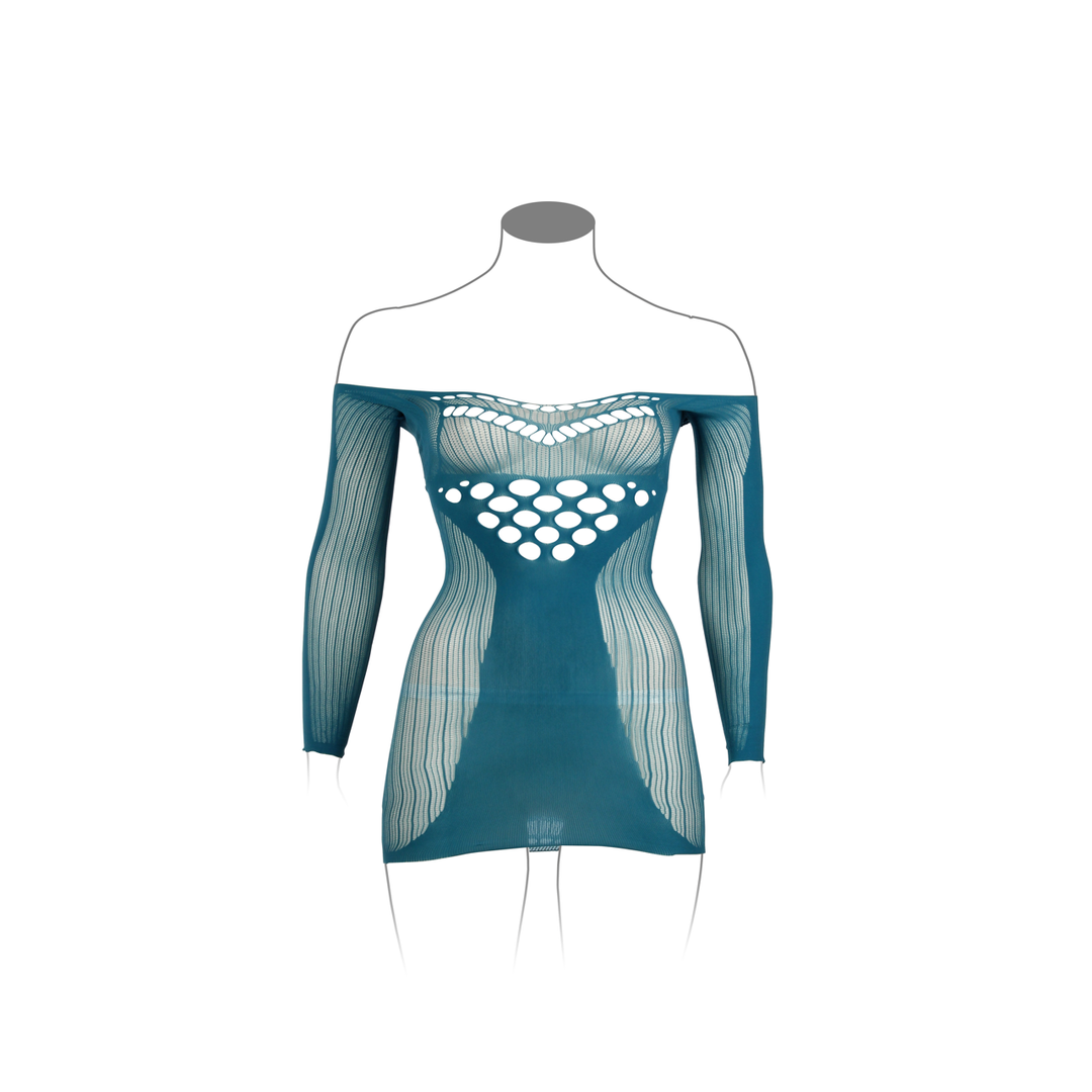 Vestido Sleeved Queen – tamanhos grandes, azul | Le Désir