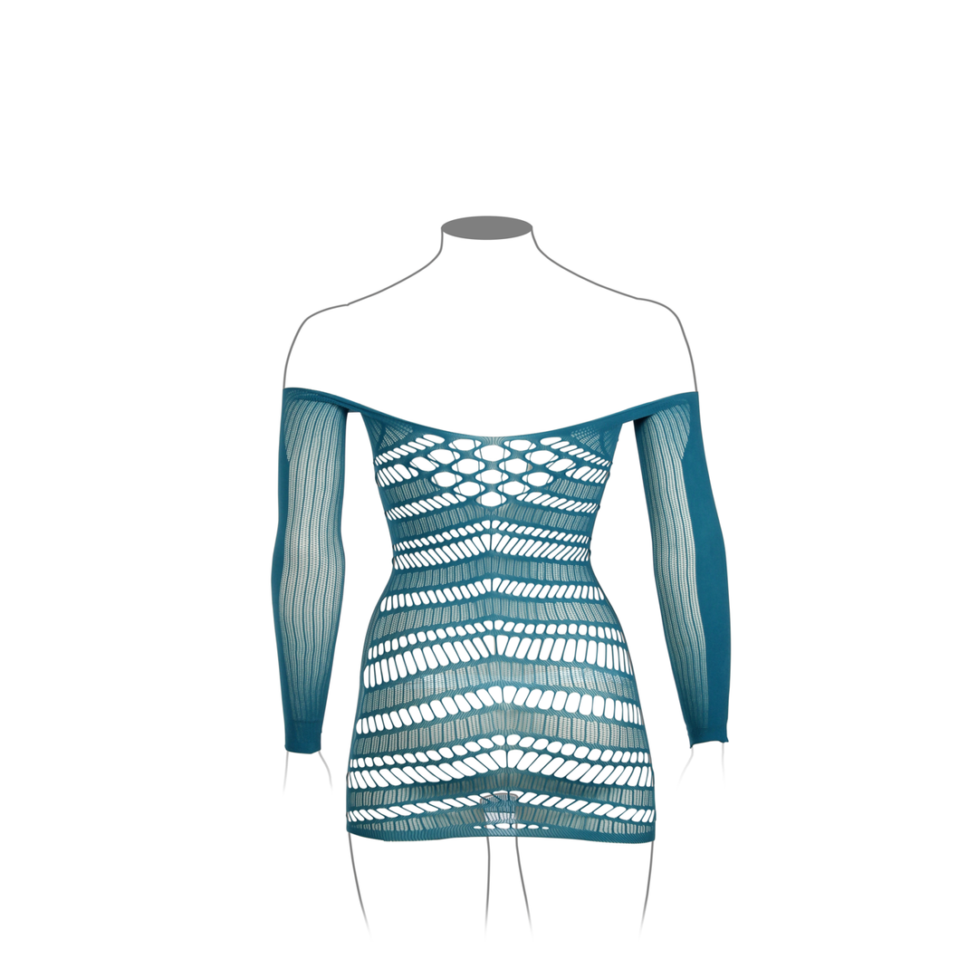 Vestido Sleeved Queen – tamanhos grandes, azul | Le Désir
