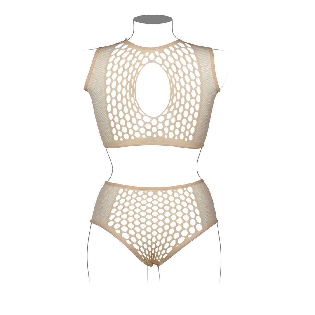 Ensemble de lingerie Duo Key Hole Queen – grandes tailles, nude | Le Désir