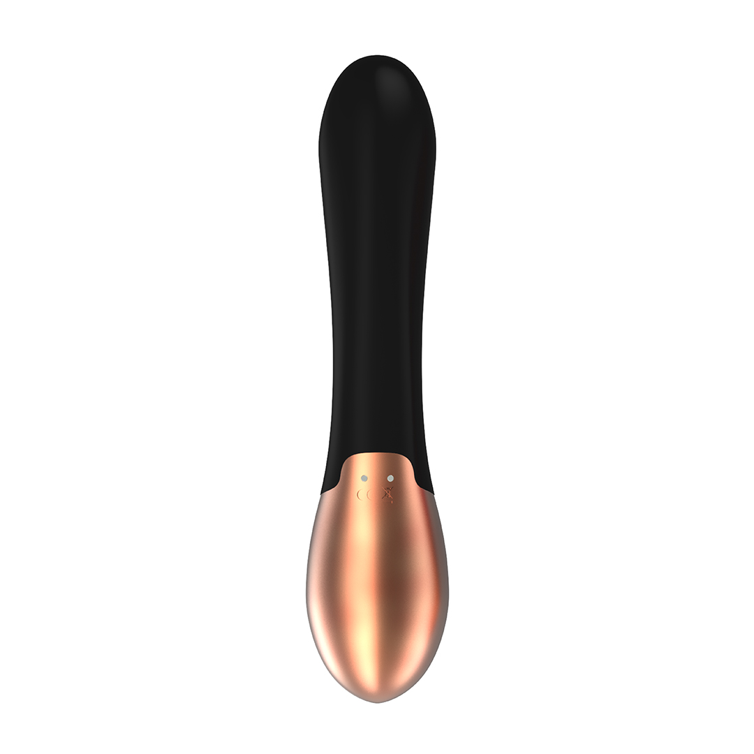 Rabbit vibrator Opulent 10 functions – heating, black | Elegance