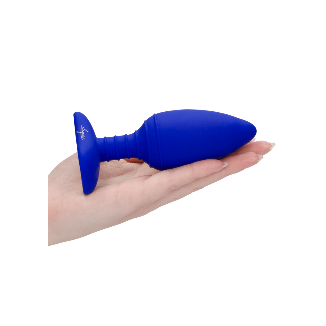 Plug anal 10 funciones – con calor, fosforescente, azul | Elegance