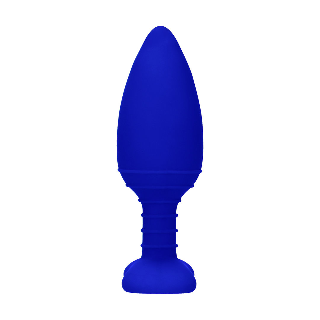 Plug anal 10 funciones – con calor, fosforescente, azul | Elegance