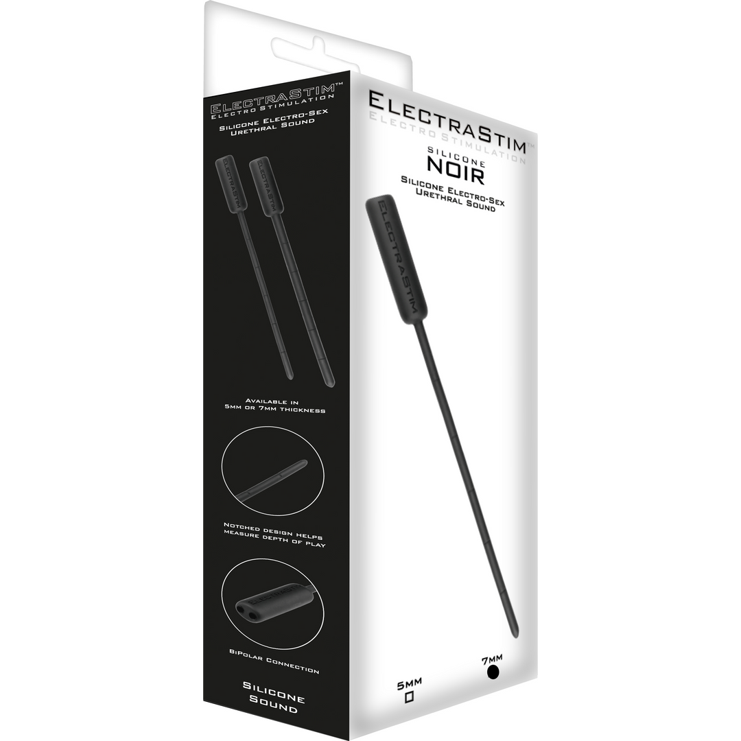 Silicone Noir Flexible Sonore - 7mm - Noir