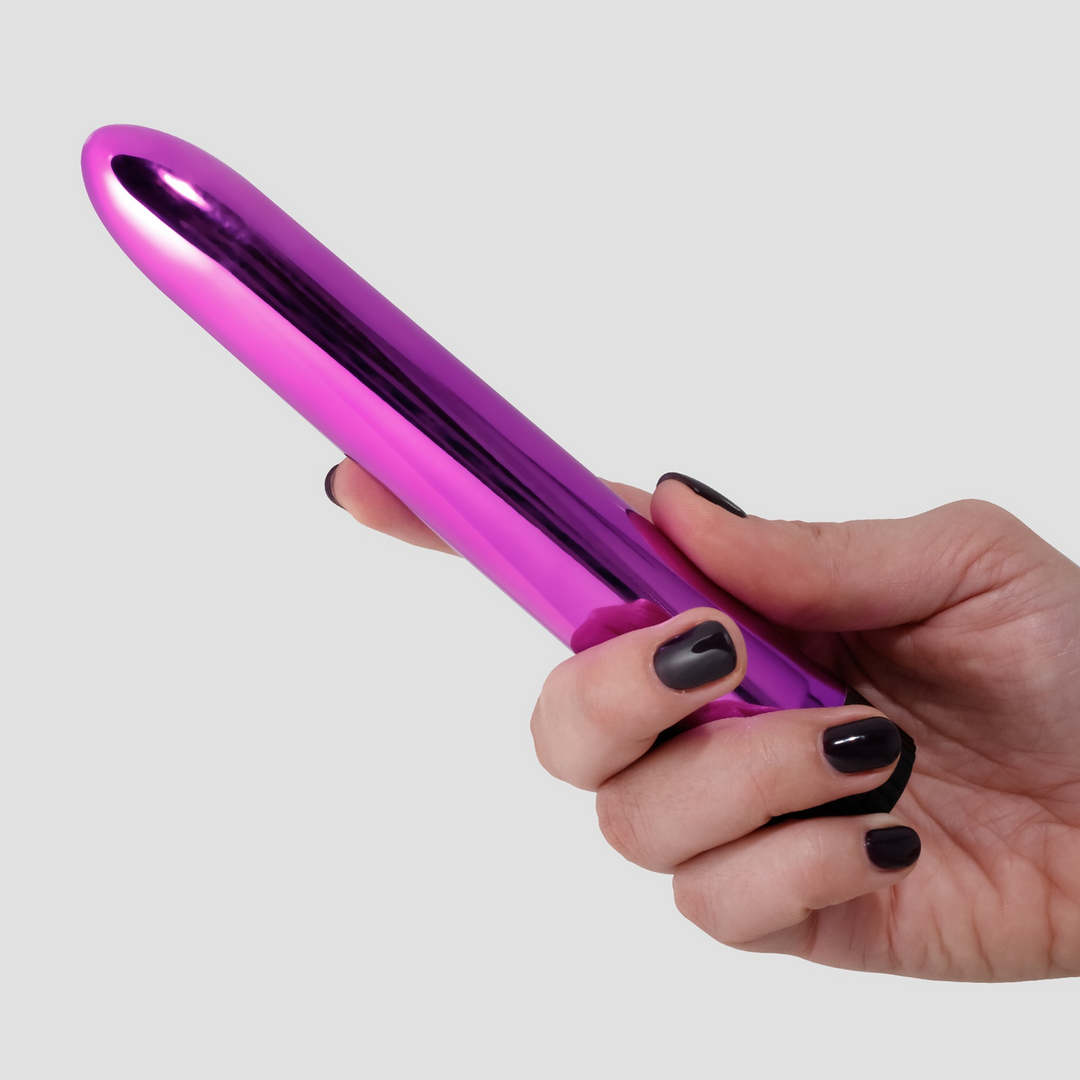 Classic vibrator 18 cm – purple | Crushious