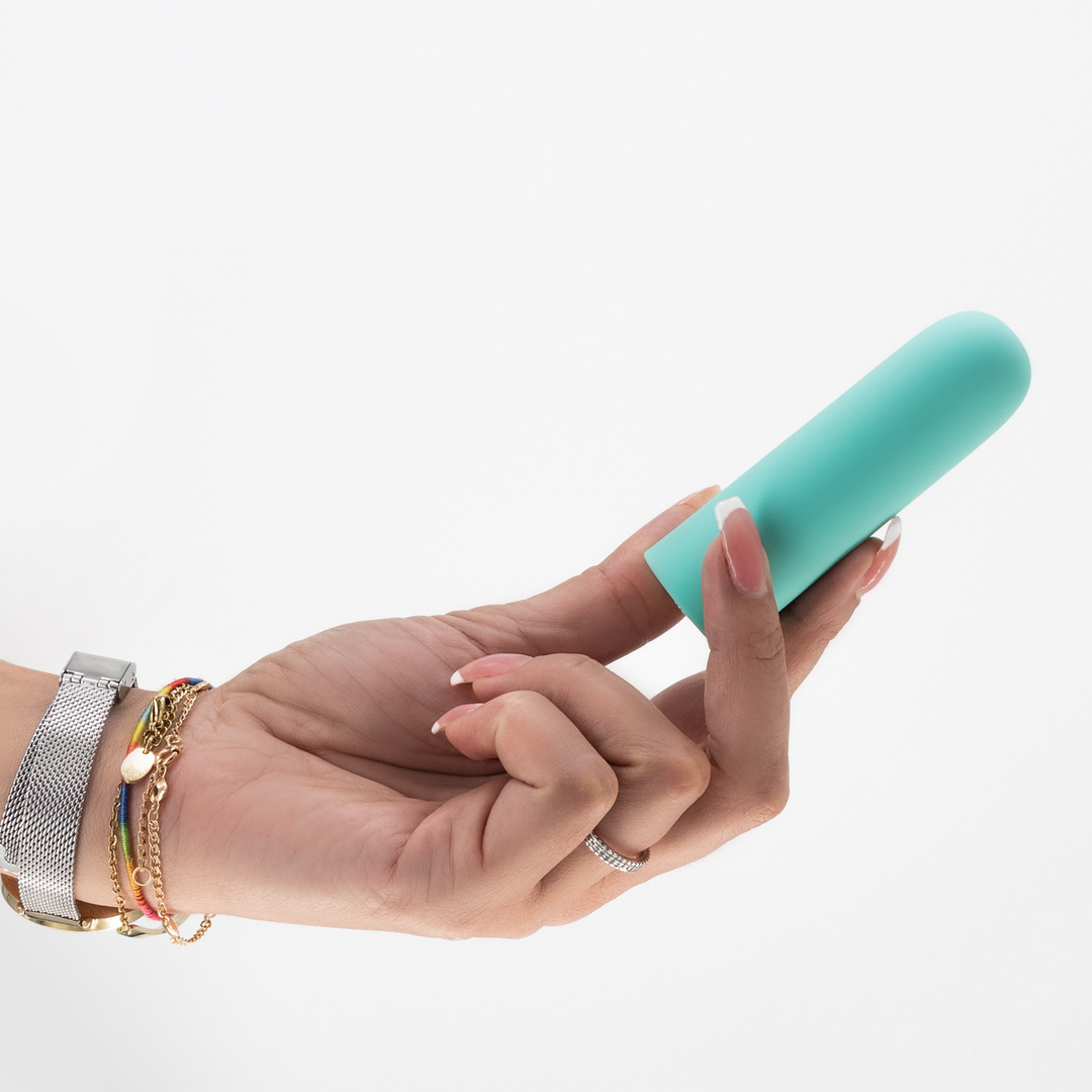 Vibrador bala Quackers 10 velocidades – recargable, verde | Crushious