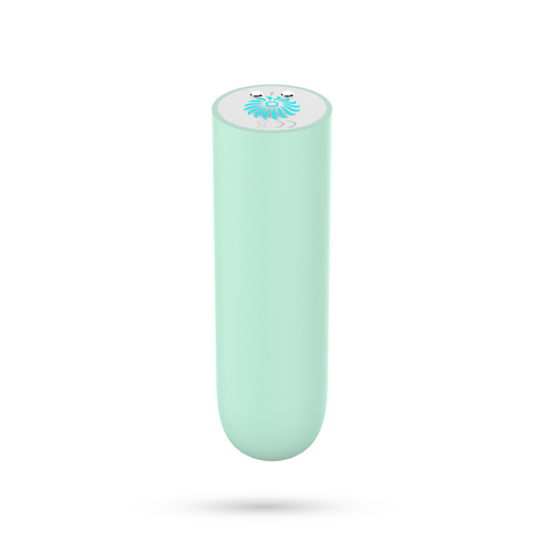 Vibrador bala Quackers 10 velocidades – recargable, verde | Crushious
