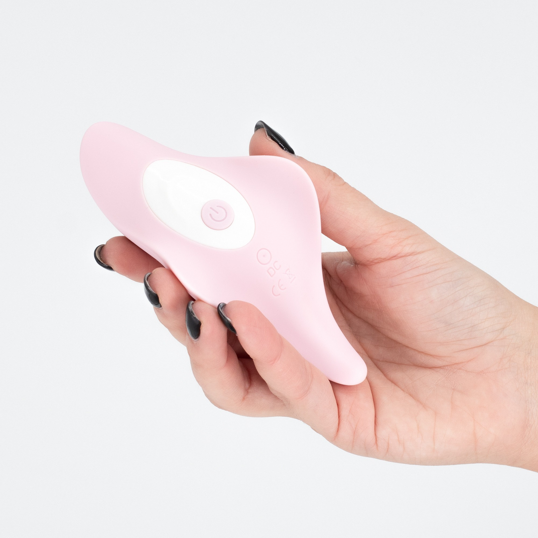 Classic vibrator Mobula 9 functions – remote control, pink | Crushious