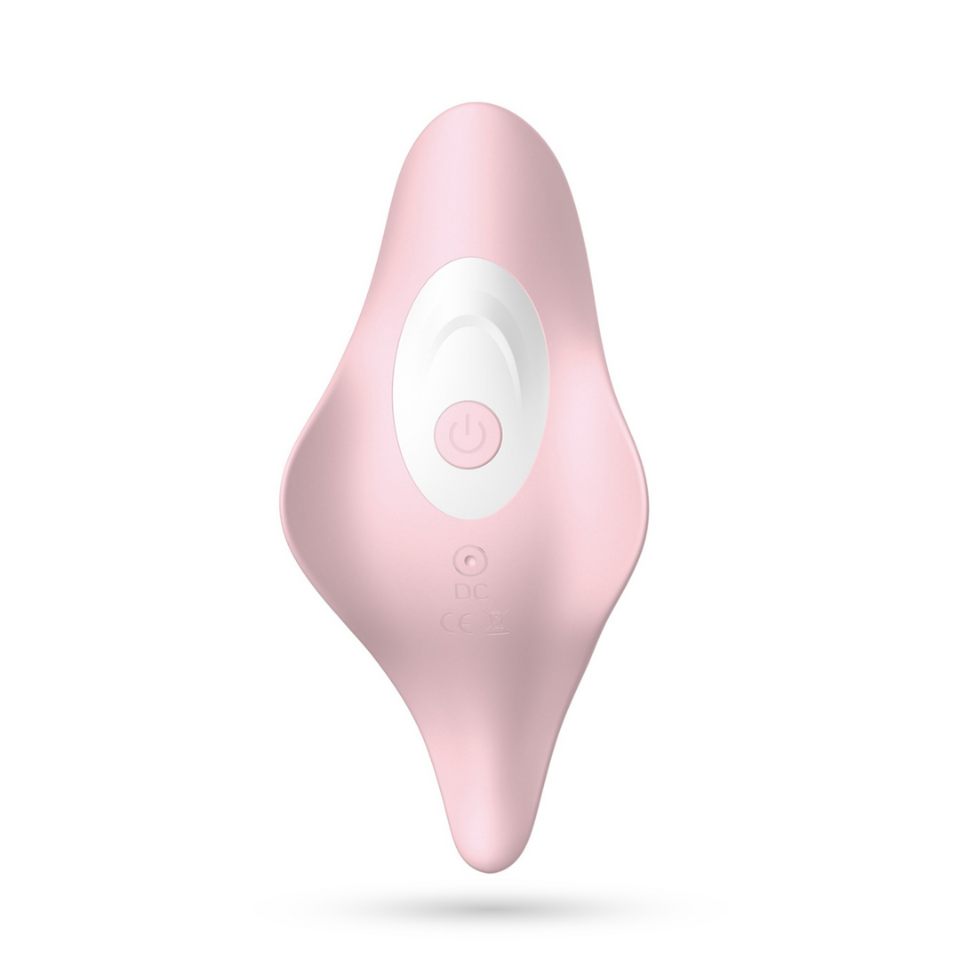 Classic vibrator Mobula 9 functions – remote control, pink | Crushious