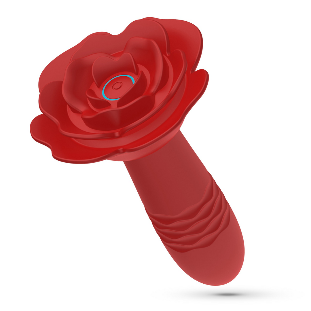 Plug anal Romeo 10 fonctions – avec télécommande, à va-et-vient, rouge | Crushious